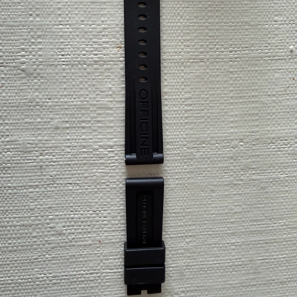 Panerai Black Rubber Strap Accessory MX0011QQ - BRAND NEW in Bag - Picture 14 of 16